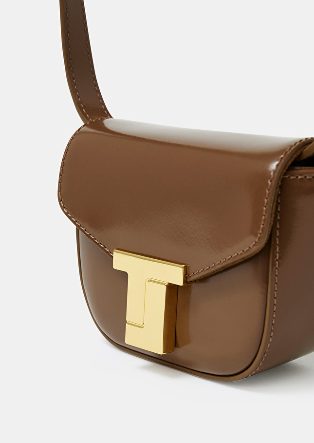 8 bis mini taupe leather bag Taupe color TARA JARMON CH