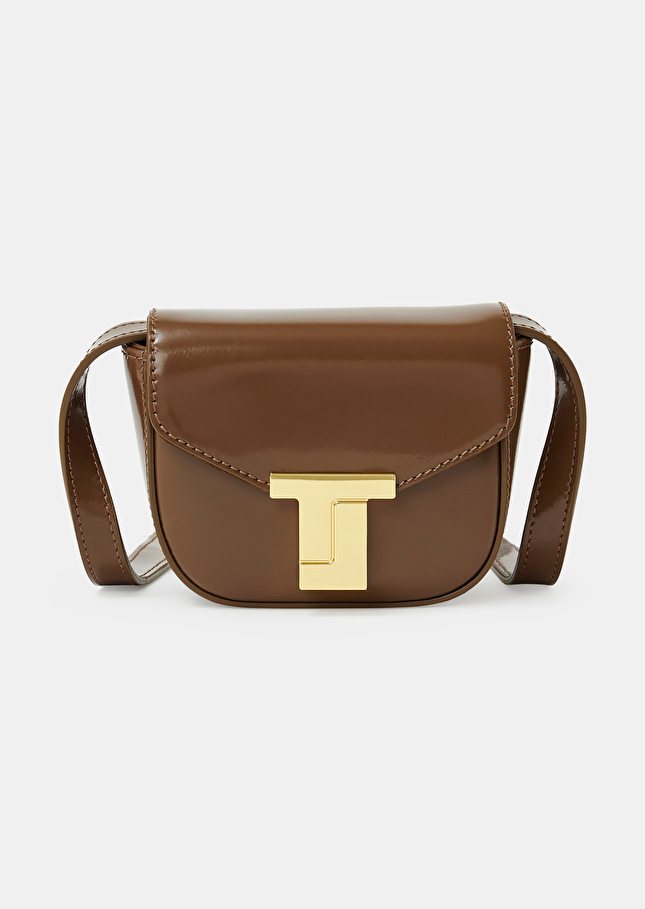 8 bis mini taupe leather bag Taupe color TARA JARMON CH