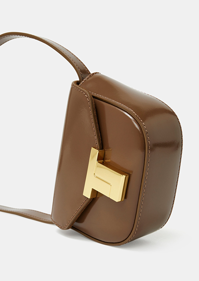 8 bis mini taupe leather bag Taupe color TARA JARMON CH