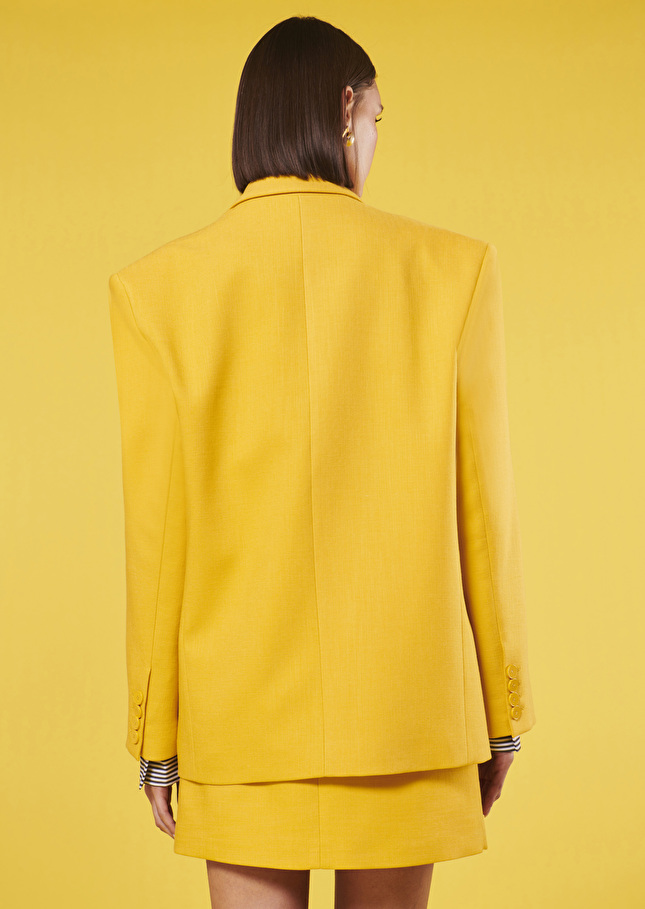 Victoria yellow suit jacket Yellow TARA JARMON CH