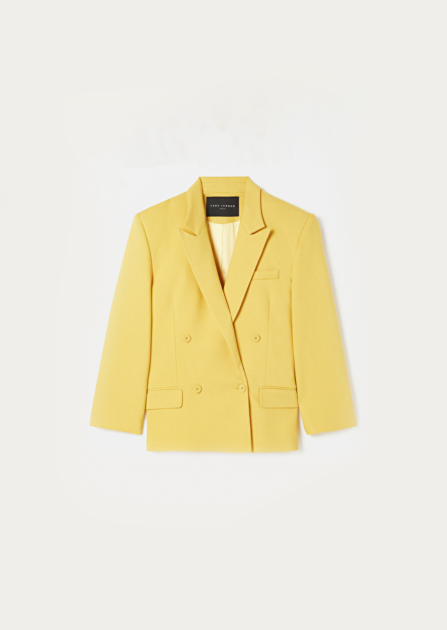 Victoria yellow suit jacket Yellow TARA JARMON CH