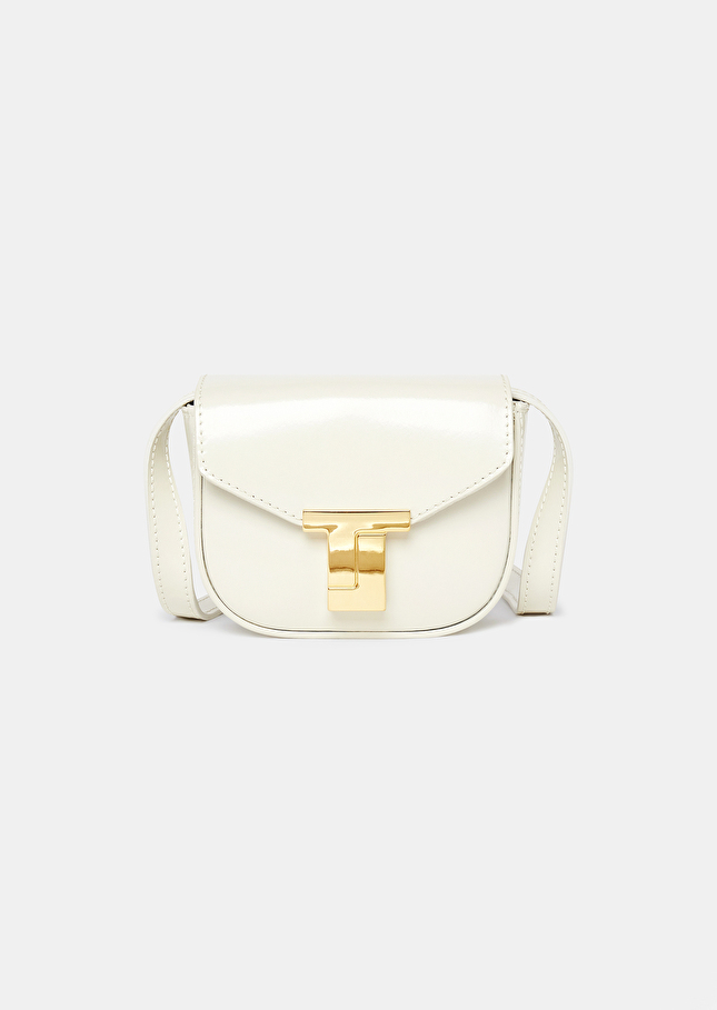 8 bis mini ecru leather bag Craie TARA JARMON CH