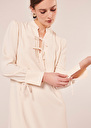 Radiance ecru crepe dress Off-white TARA JARMON CH
