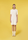 Rayonnante ecru iridescent cotton dress Off-white TARA JARMON CH