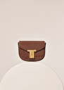8 bis mini taupe leather bag Black, Craie, Taupe color TARA JARMON CH