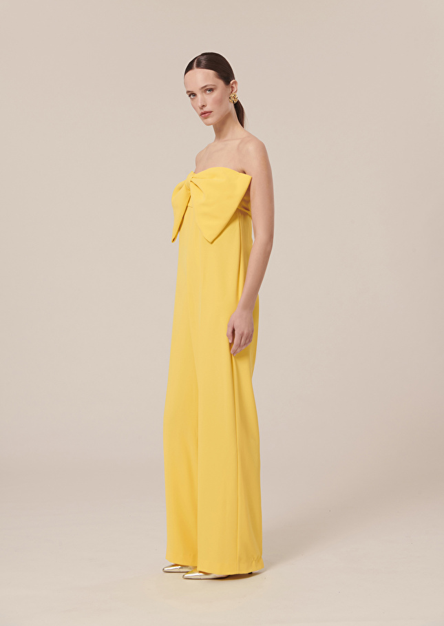 Cœur yellow crepe jumpsuit Yellow TARA JARMON CH