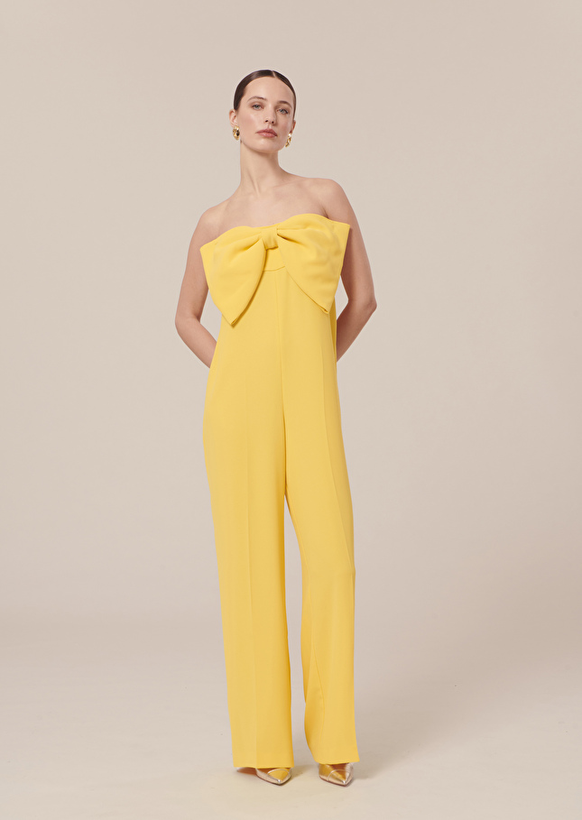Cœur yellow crepe jumpsuit Yellow TARA JARMON CH