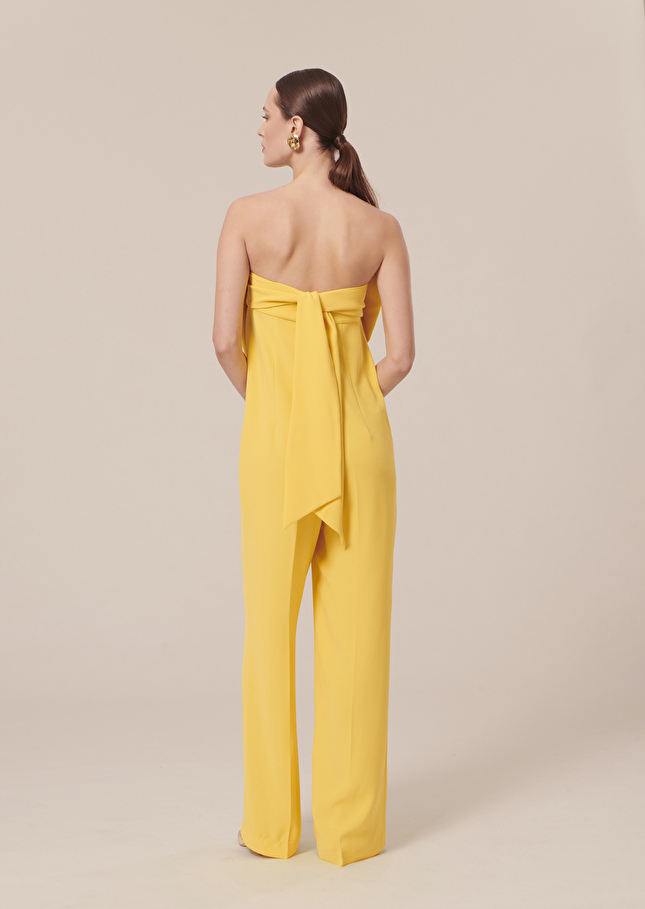 Cœur yellow crepe jumpsuit Yellow TARA JARMON CH