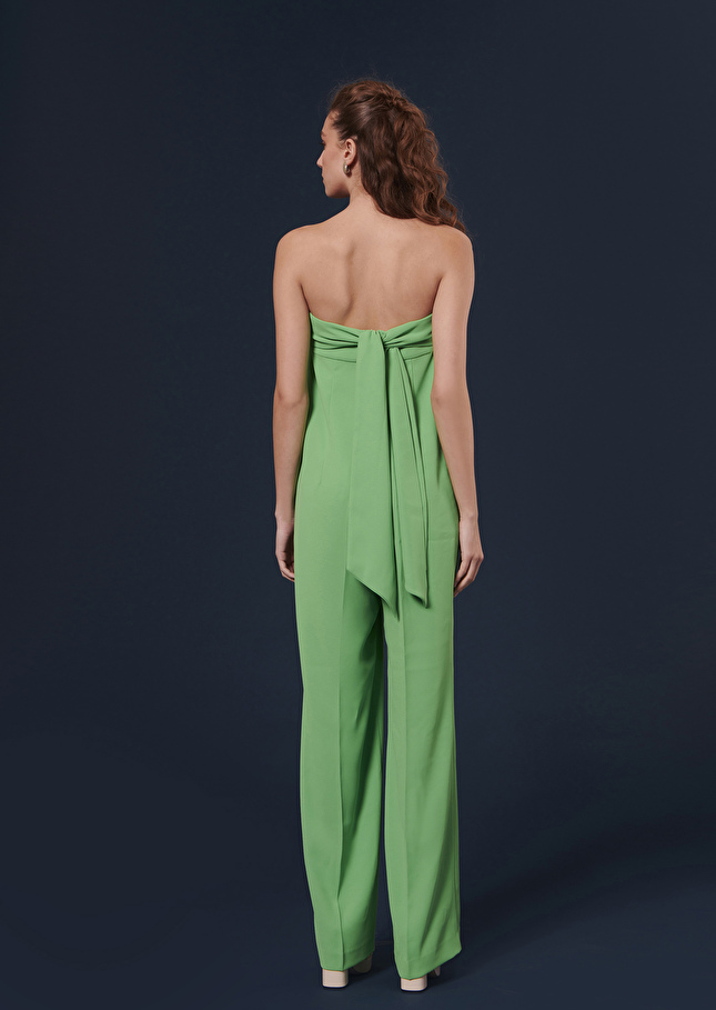 Cœur green crepe jumpsuit Green TARA JARMON CH