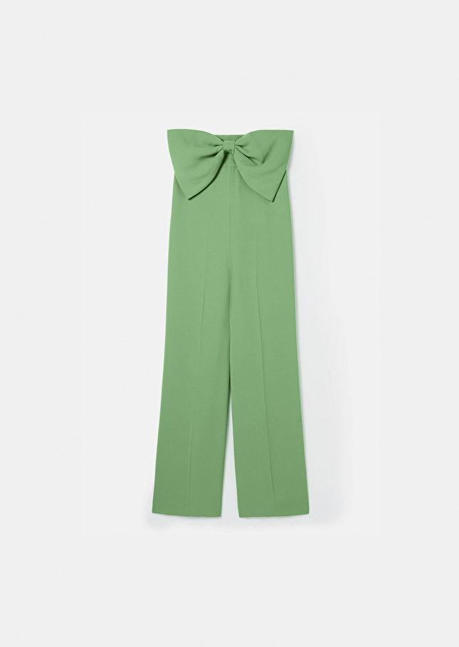 Cœur green crepe jumpsuit Green TARA JARMON CH