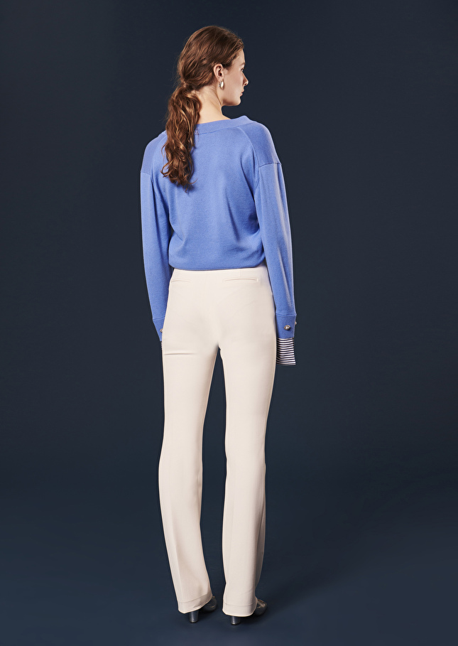 Phoenix ecru double canvas pants Off-white TARA JARMON CH