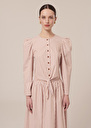 Cleo brown striped poplin shirt Champagne, Cognac TARA JARMON CH