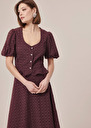Clorinda brown flower printed shirt Chocolate TARA JARMON CH