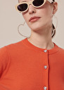 Gaêlle coral cardigan in wool and cotton Coral TARA JARMON CH