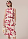 Jeannette ecru floral printed skirt Off-white TARA JARMON CH