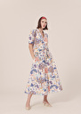 Judi blue flower printed skirt Blue TARA JARMON CH
