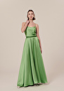 Joya green satin skirt Green TARA JARMON CH