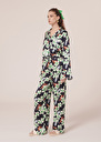 Porticcio midnight blue flower printed pants Charcoal, Nocturnal TARA JARMON CH