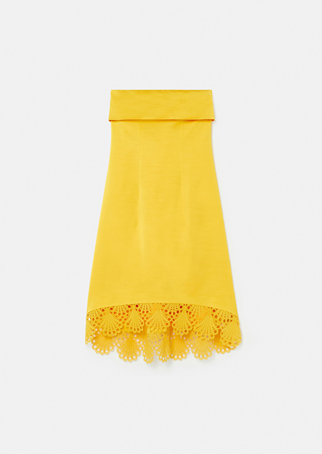 Roy yellow satin dress Yellow TARA JARMON CH