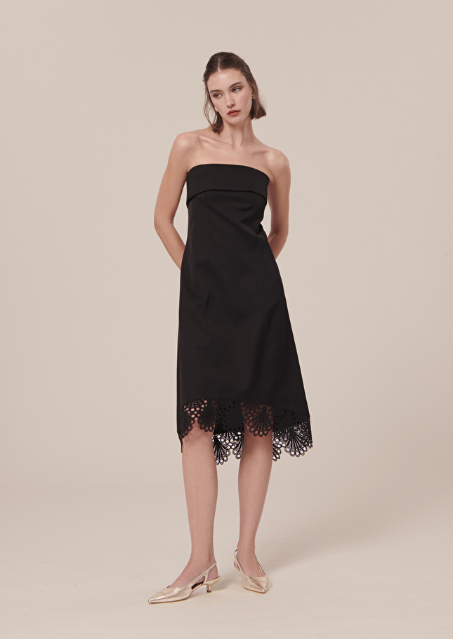 Roy black satin dress Black TARA JARMON CH