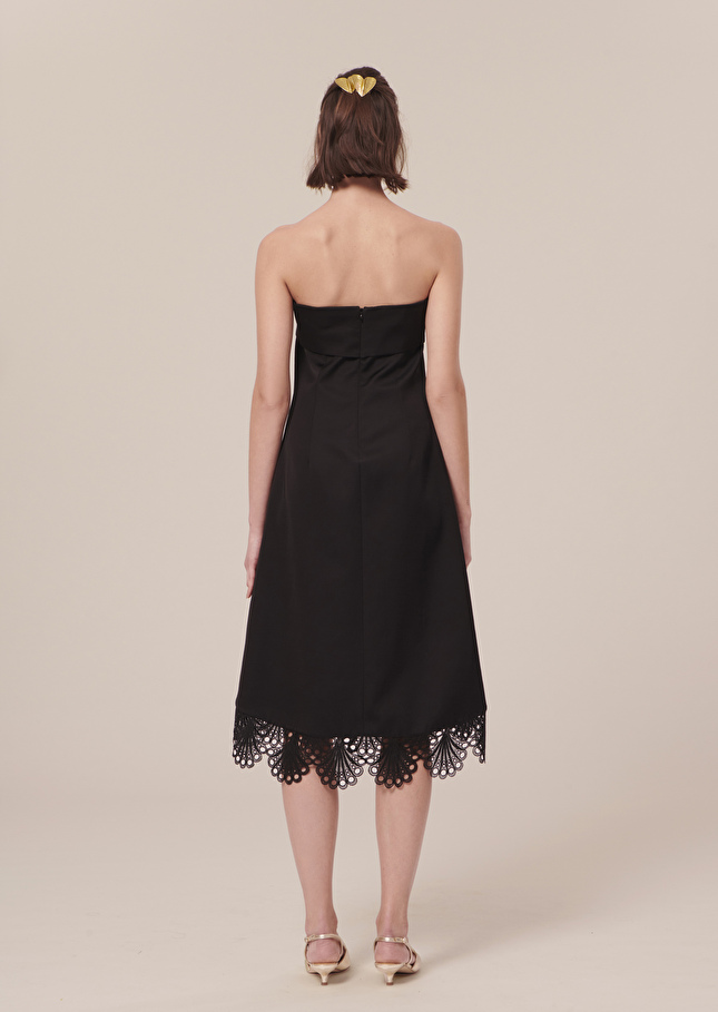 Roy black satin dress Black TARA JARMON CH