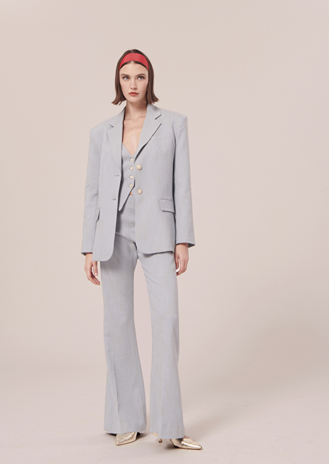 Vasilie blue suit jacket Blue TARA JARMON CH