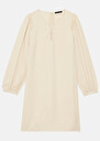 Ruffa ecru crepe dress Off-white TARA JARMON CH