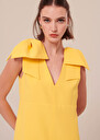 Remarquable yellow crepe dress Yellow TARA JARMON CH