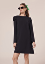 Renato midnight blue crepe dress Green, Nocturnal TARA JARMON CH