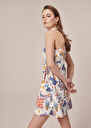 Rebeka blue flower printed dress Blue TARA JARMON CH