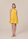 Riviera yellow satin dress Yellow TARA JARMON CH