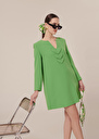 Rhea green crepe dress Green TARA JARMON CH