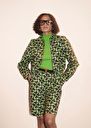 Samuel midnight blue with green graphic design shorts Green TARA JARMON CH