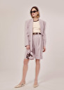 Swan purple cold wool shorts Charcoal, Parma TARA JARMON CH