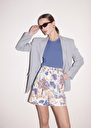 Shelby blue floral printed cotton shorts Blue TARA JARMON CH