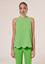 Tabo green crepe top Green TARA JARMON CH