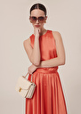 Tellia coral top in fluid satin Coral TARA JARMON CH