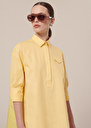 Tallulah yellow poplin shirt Vanilla TARA JARMON CH