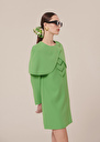 Valentina green crepe cape Green TARA JARMON CH