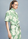 Cammie green flower printed poplin shirt Green TARA JARMON CH