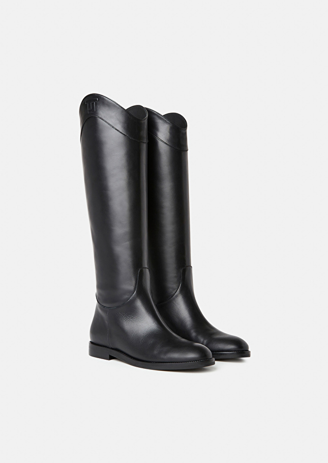 Black leather boots Kayleigh Black TARA JARMON CH