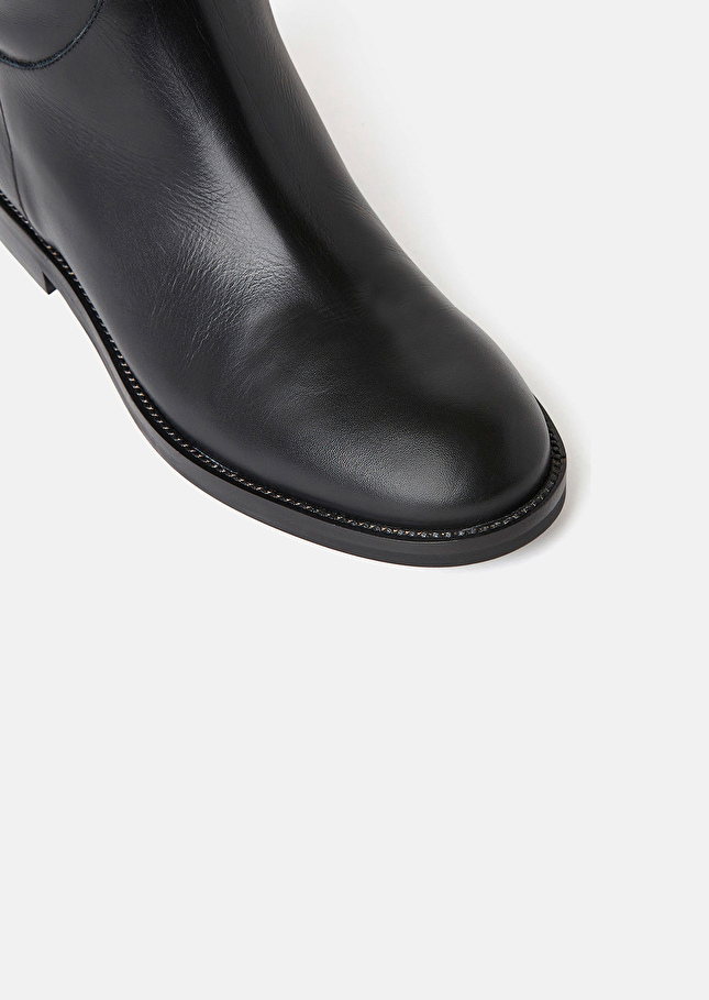 Black leather boots Kayleigh Black TARA JARMON CH