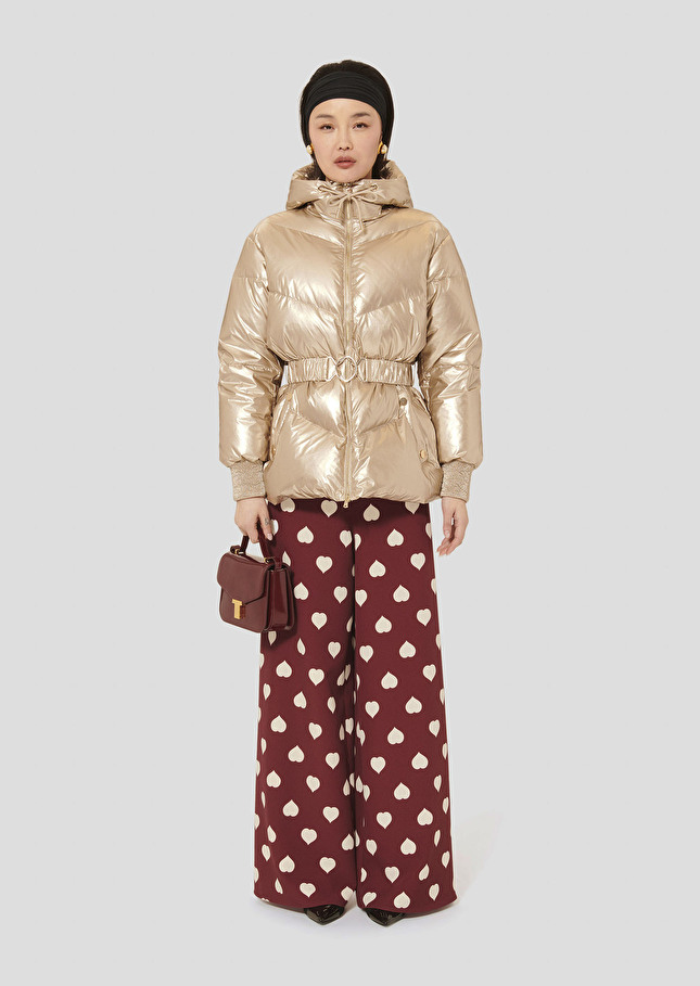 Golden down jacket Dina Champagne TARA JARMON CH