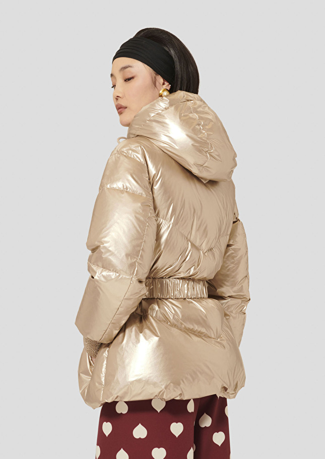 Golden down jacket Dina Champagne TARA JARMON CH
