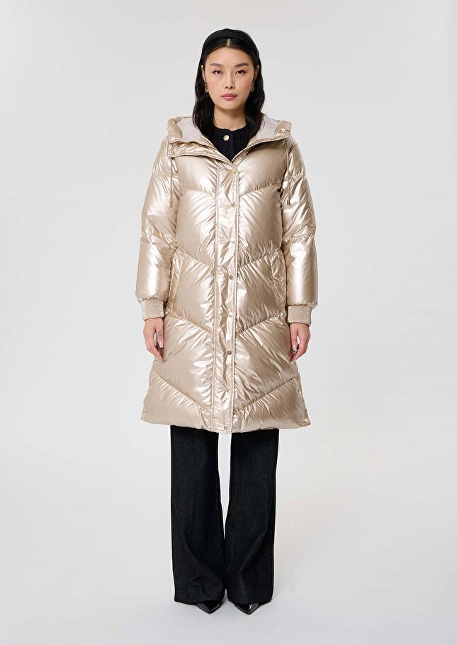 Golden down jacket Darcy Champagne TARA JARMON CH