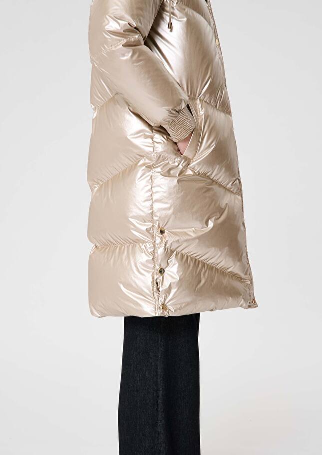 Golden down jacket Darcy Champagne TARA JARMON CH