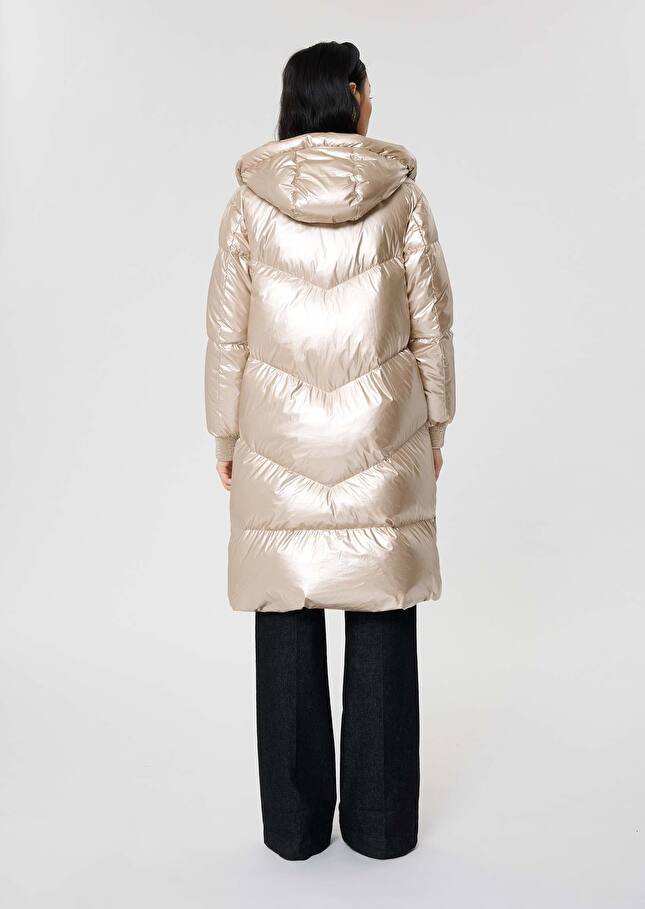 Golden down jacket Darcy Champagne TARA JARMON CH