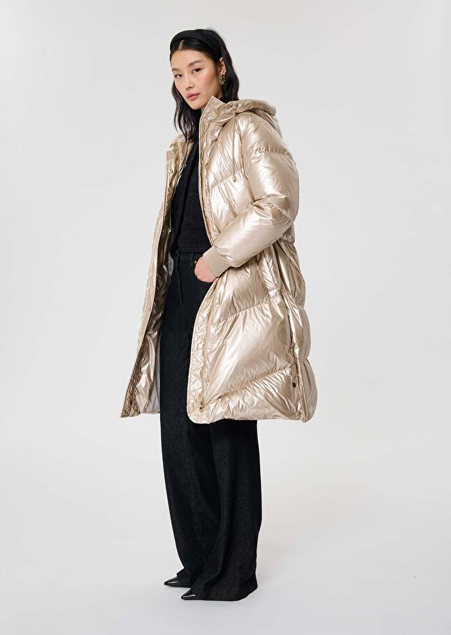 Golden down jacket Darcy Champagne TARA JARMON CH