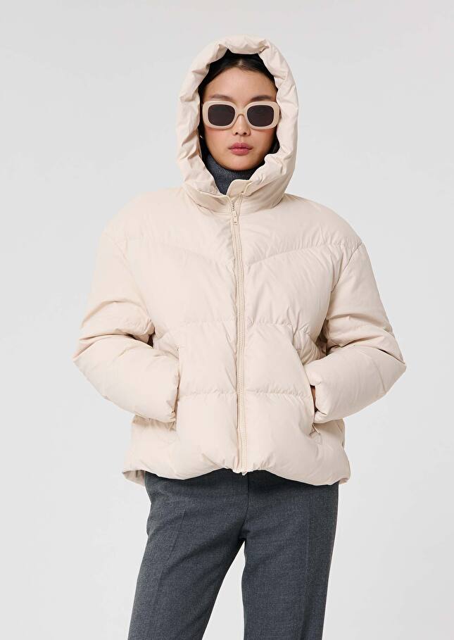Matte ecru down jacket Dolores Craie TARA JARMON CH