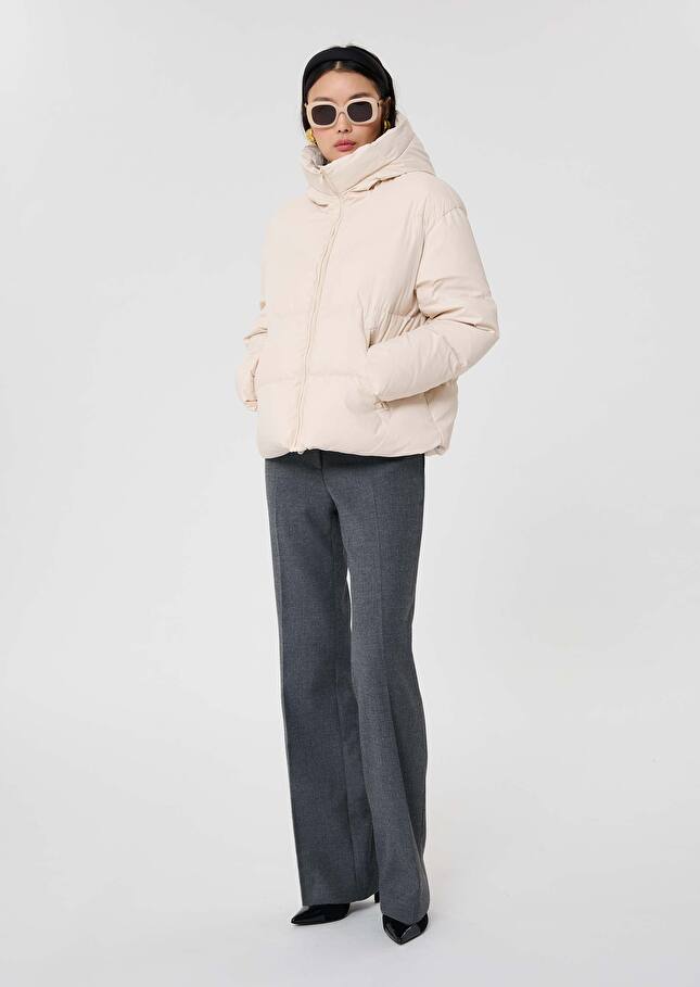 Matte ecru down jacket Dolores Craie TARA JARMON CH